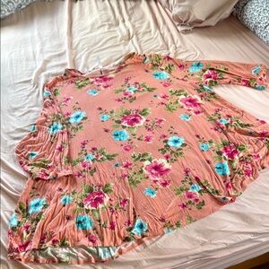 Floral Peach Blouse